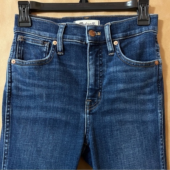 Madewell 10" High-Rise Skinny Jeans Cordell Wash Heatrich Denim Edition Size 24 - Picture 4 of 14